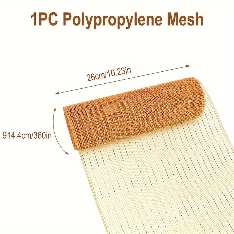 10 Yard Polypropylene Decorative Mesh Roll For Handmade Christmas Tree Wreath Seasonal And DIY Holi 9