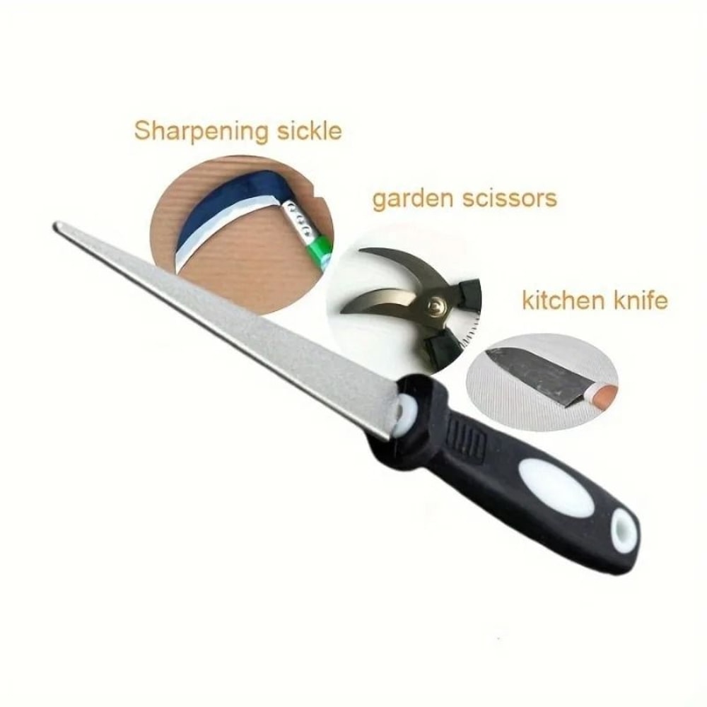 2in1 Diamond Sharpening Stone Durable Steel Structure For Knives Scissors And Gardening Tools 1