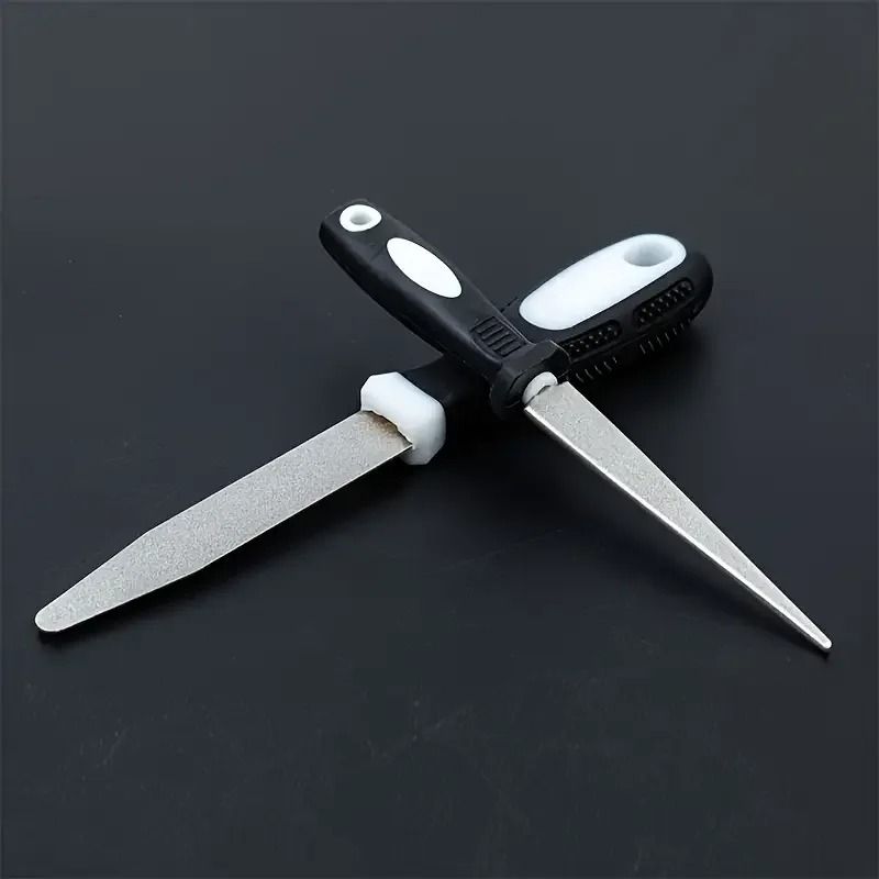2in1 Diamond Sharpening Stone Durable Steel Structure For Knives Scissors And Gardening Tools 5