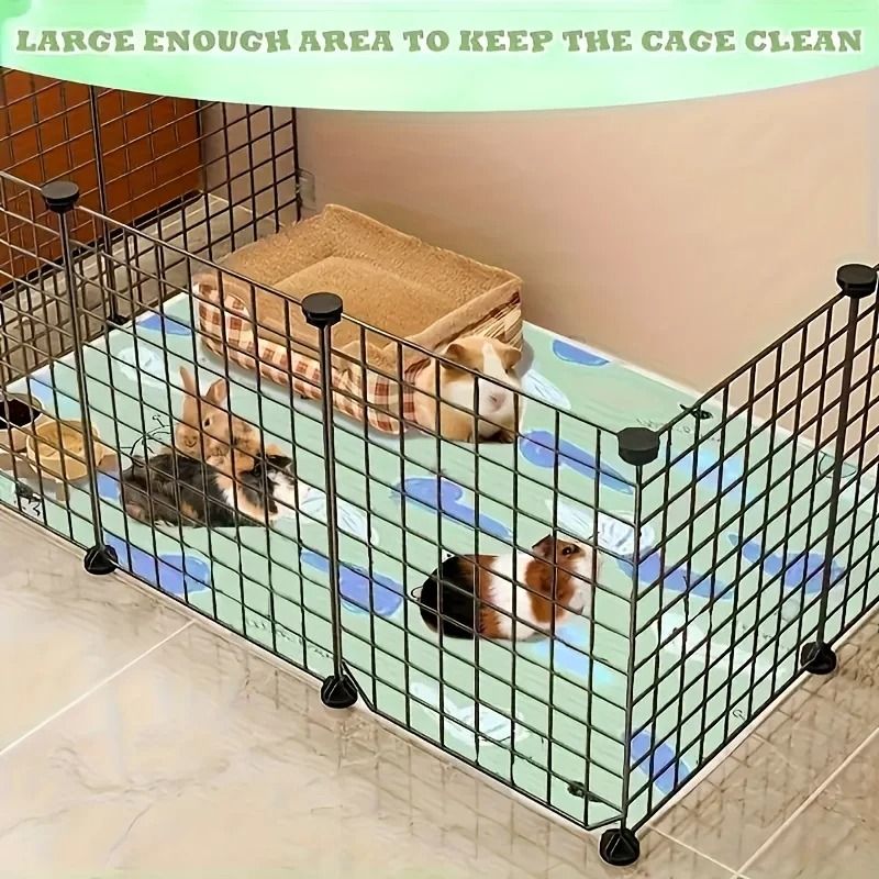 Pet Cage Mat Reusable Washable Bedding For Hamsters Rabbits Guinea Pigs Cats And Reptiles With Fun 1