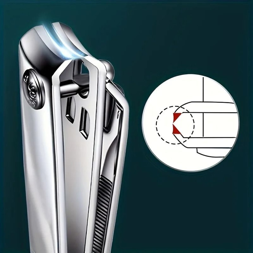 Large Nail Cutter With Builtin File Convenient Grooming Aid For Daily Precise Nail Care 4