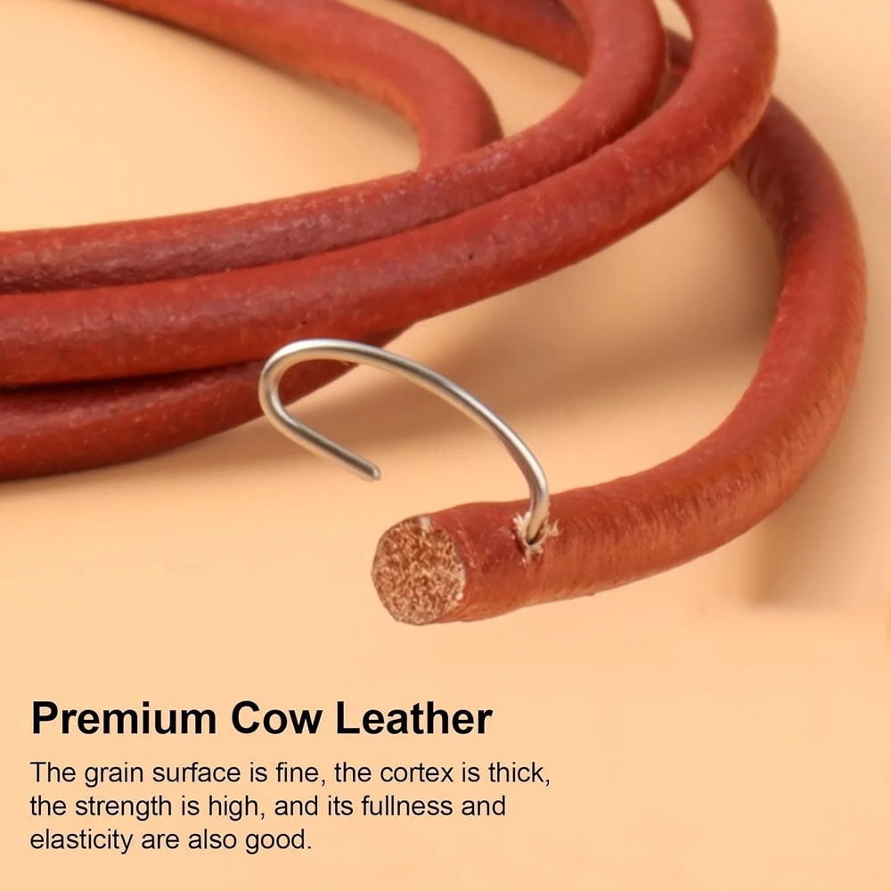 Durable Brown Cowhide Pedal Sewing Machine Belt For OldFashioned Household Sewing Machines 2
