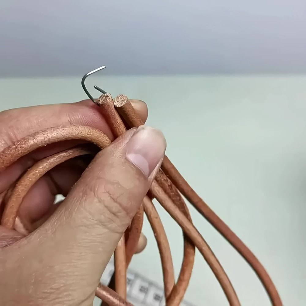 Durable Brown Cowhide Pedal Sewing Machine Belt For OldFashioned Household Sewing Machines 5