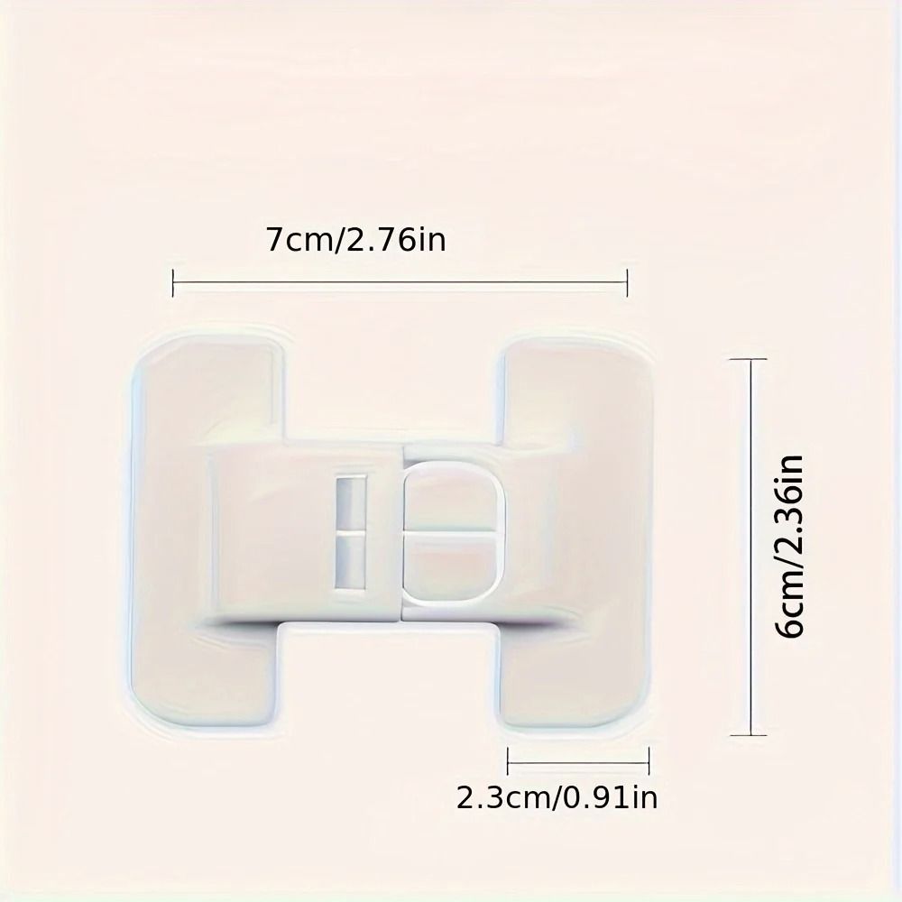 4pcs Refrigerator Door Safety Buckle Universal Drawer Lock Child Proof Protection With Double Buckl 2