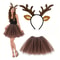Taming Deer Head With Womens Clothing Accessories Set Christmas Deer Antler Animal Fancy Dress Up S 0