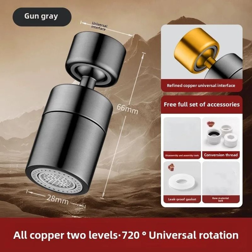 Stainless Steel Splash Proof Faucet With Filter For Kitchen And Bathroom Sink Extension Foam Device 7