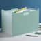 Modern White A4 Foldable Horizontal File Storage Box Expandable Desktop Folder With Multiple Pocket 9