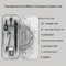 Transparent Plastic Geometry Compass And Ruler Set Durable Drawing Kit For School Students 3