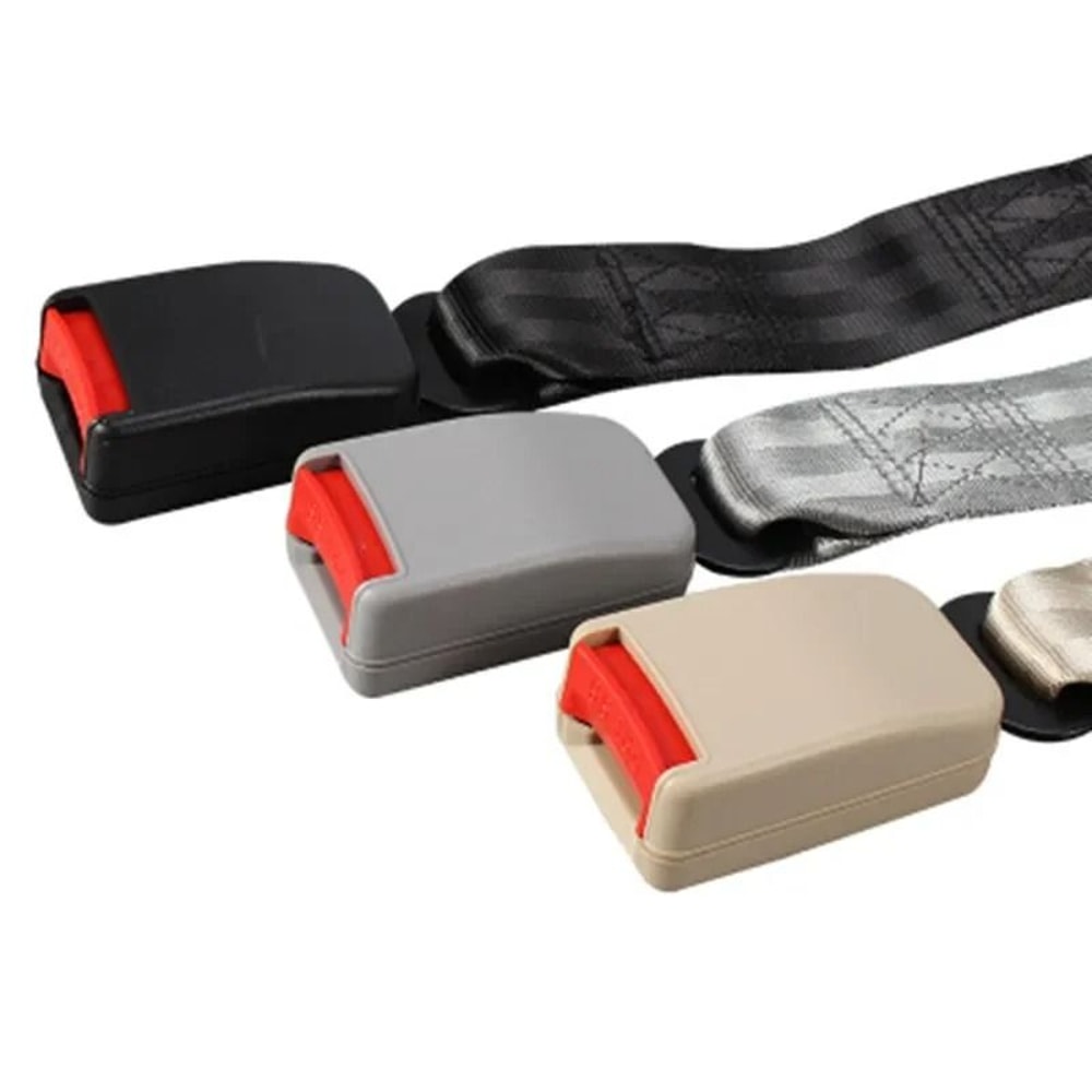 1pc Beige 23cm Seat Belt Extender Buckle Universal Car Connector Extender Adjustable Car Extension 4