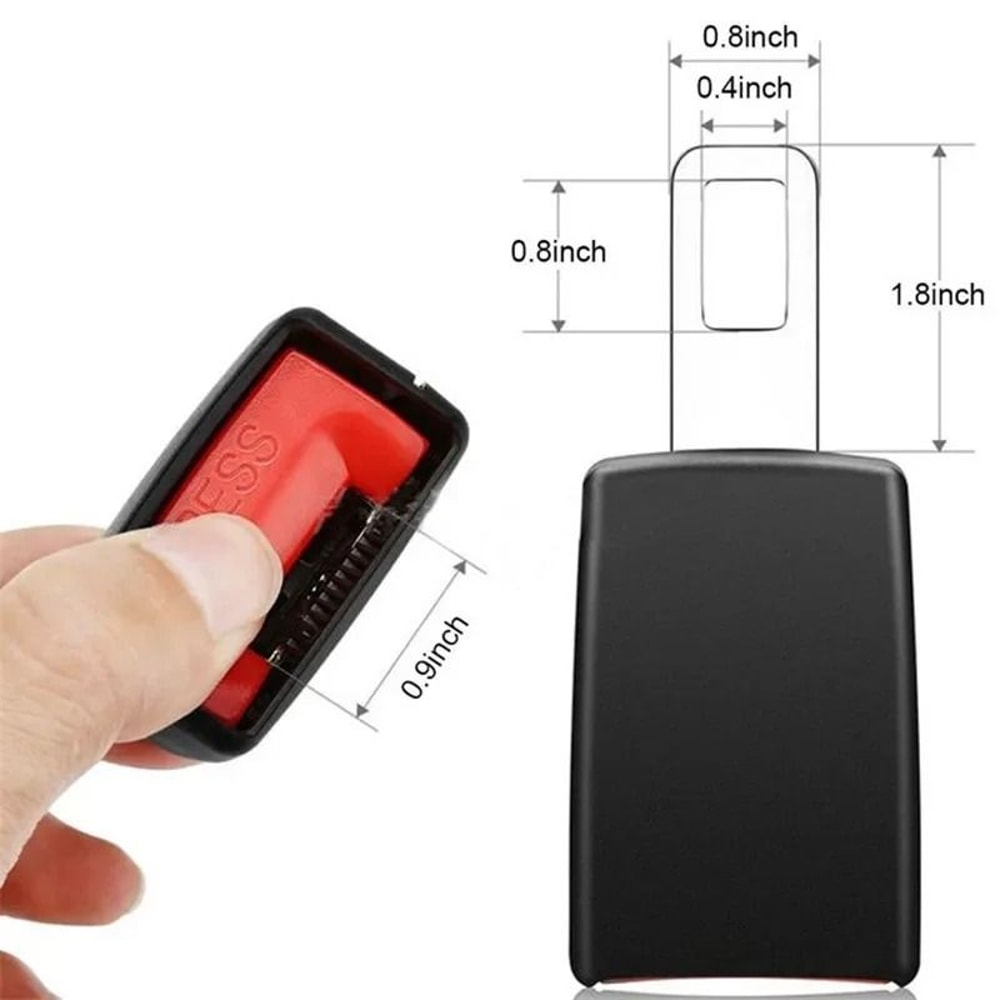 1pc Beige 23cm Seat Belt Extender Buckle Universal Car Connector Extender Adjustable Car Extension 5