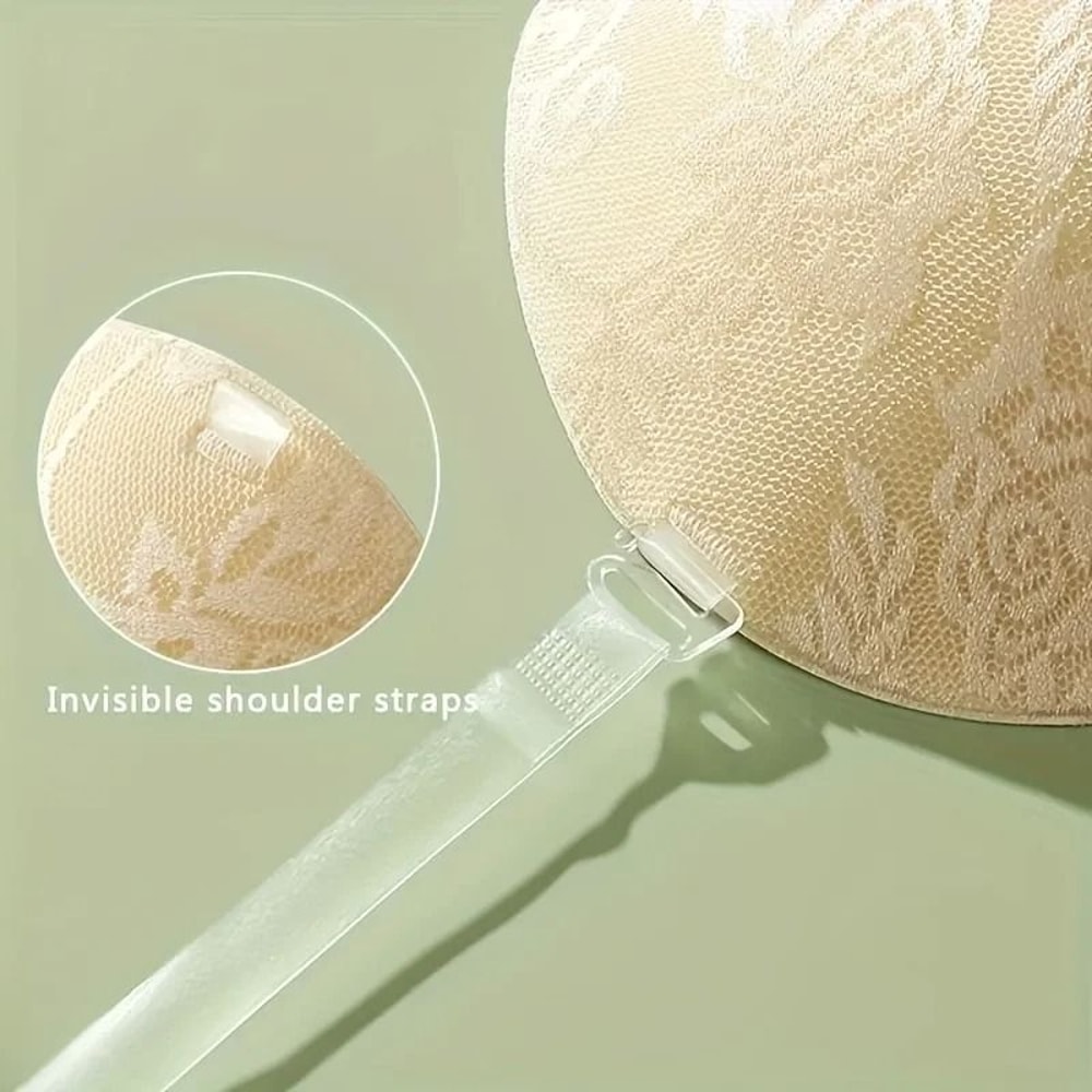 Womens Invisible Soft Elegant Strapless And Seamless PushUp Bra Elegant Support Underwear 2