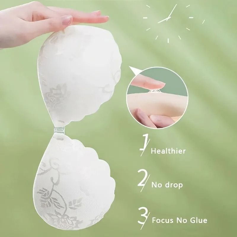 Womens Invisible Soft Elegant Strapless And Seamless PushUp Bra Elegant Support Underwear 4