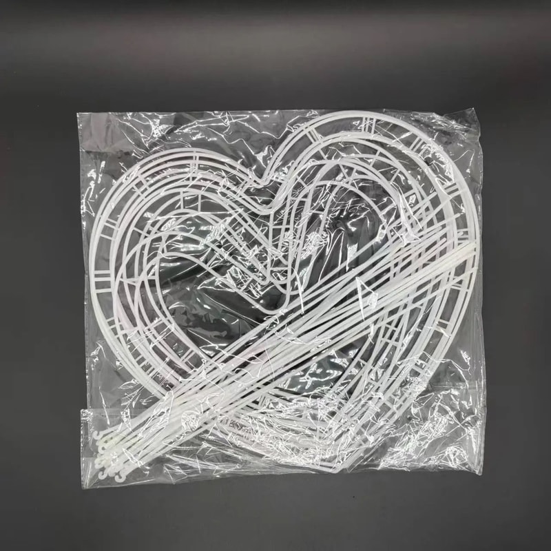 Heart Shaped Flower Tray Set Multifunctional Plastic Frame For Valentines Day Mothers Day And Weddi 0