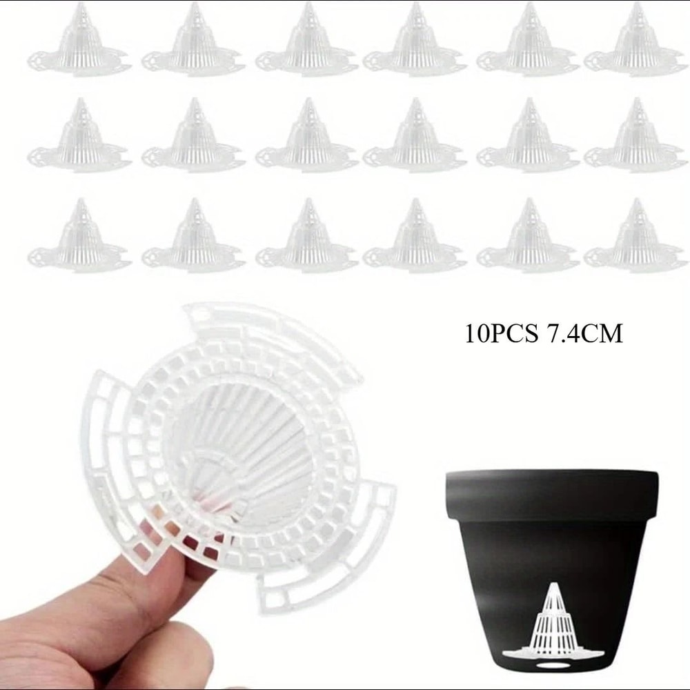 10PCS Pot Bottom Filter Mesh Keep Plant Roots Healthy And Protected For Indoor And Outdoor Gardenin 6