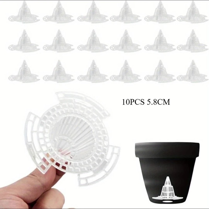 10PCS Pot Bottom Filter Mesh Keep Plant Roots Healthy And Protected For Indoor And Outdoor Gardenin 7