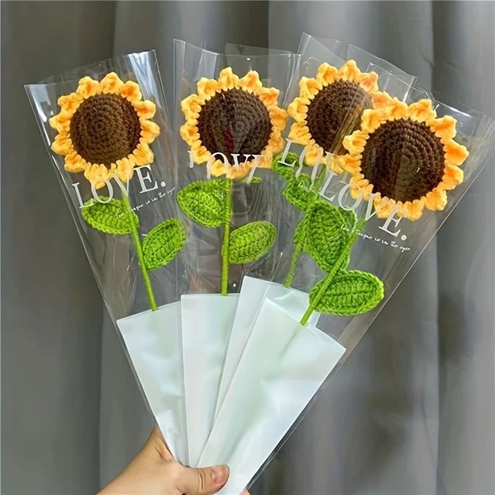 Handmade Sunflower Crochet Bouquet Perfect For Teacher Appreciation Mothers Day And Valentines Day 8