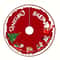 Traditional Christmas Tree Skirt Santa Claus And Snowman Design Holiday Tree Bottom Decoration 3