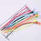 10PCS 21cm Colored Silicone Zip Ties Frog Shaped Selflocking Extendable Data Cable Coiler 0
