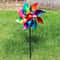 Solar Reflective Laser Windmill Bird Drive Rainbow Gradient Spinner For Gardens Terraces Balconies 7