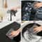 Black Microfiber Kitchen Cleaning Cloths Highly Absorbent Reusable Polyester Dish Towels 4
