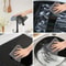 Black Microfiber Kitchen Cleaning Cloths Highly Absorbent Reusable Polyester Dish Towels 4