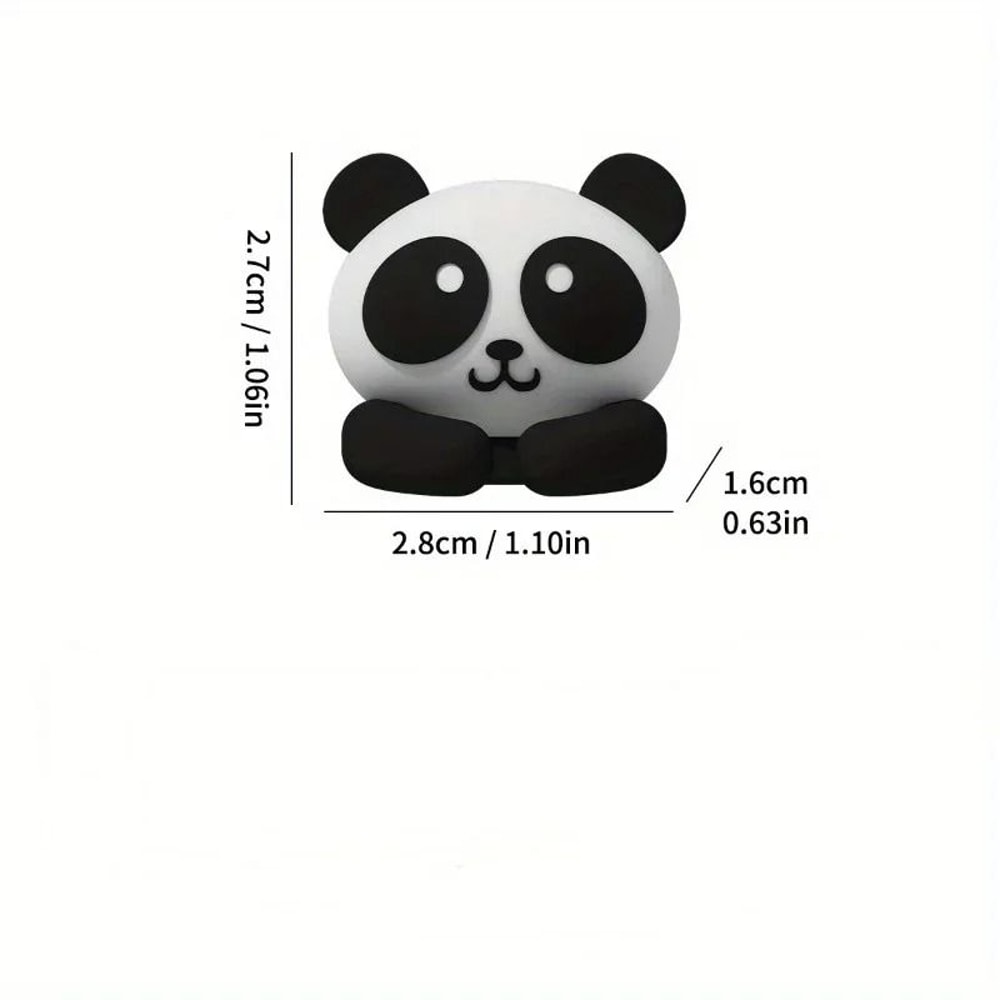 Cute Panda Animal Cable Clip And Charging Cable Holder With Protective Cover For Tables And Bedside 2