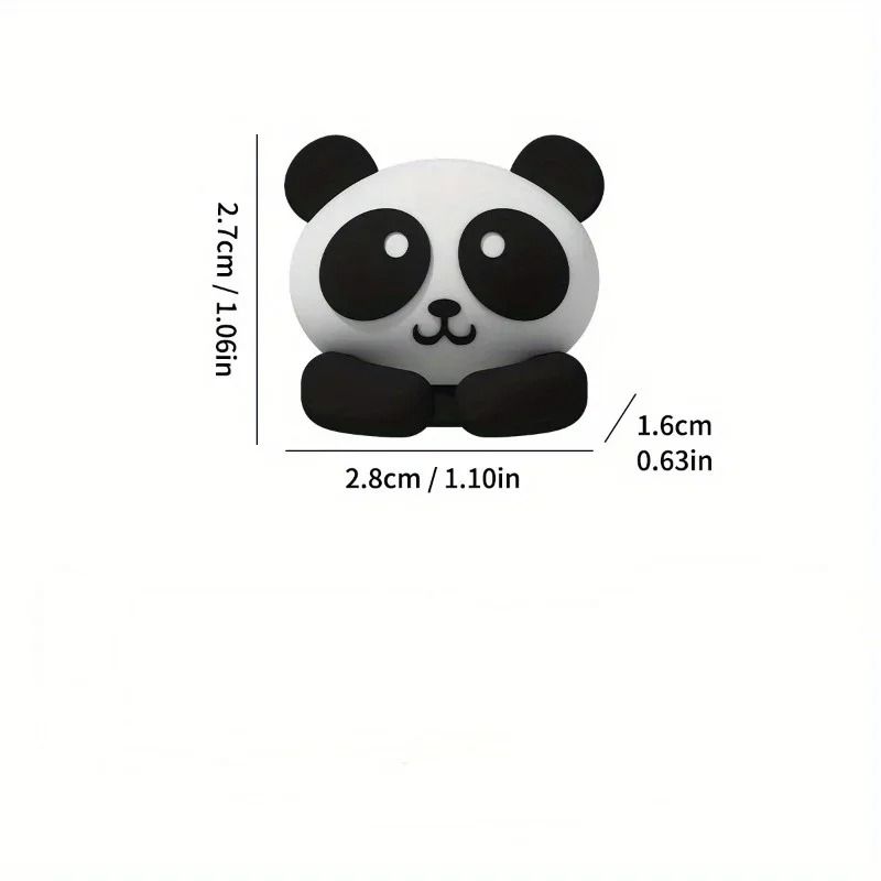 Cute Panda Animal Cable Clip And Charging Cable Holder With Protective Cover For Tables And Bedside 2