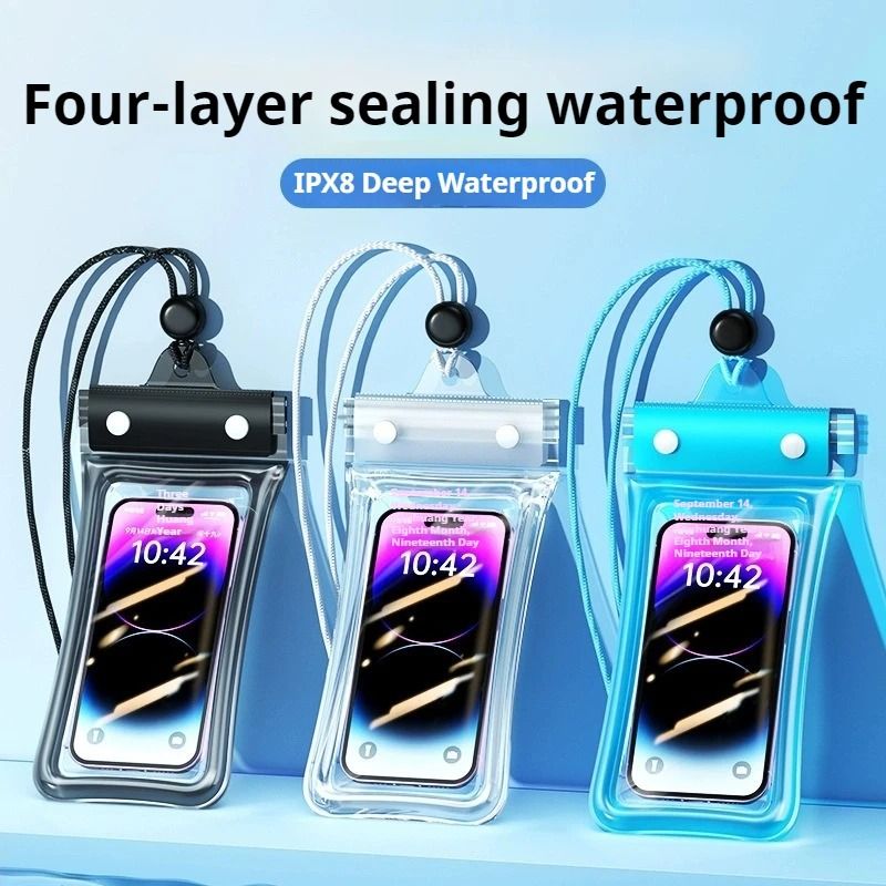 Outdoor Universal Mobile Phone Waterproof Pouch Drift Bag With Lanyard Touchscreen Compatible And 0