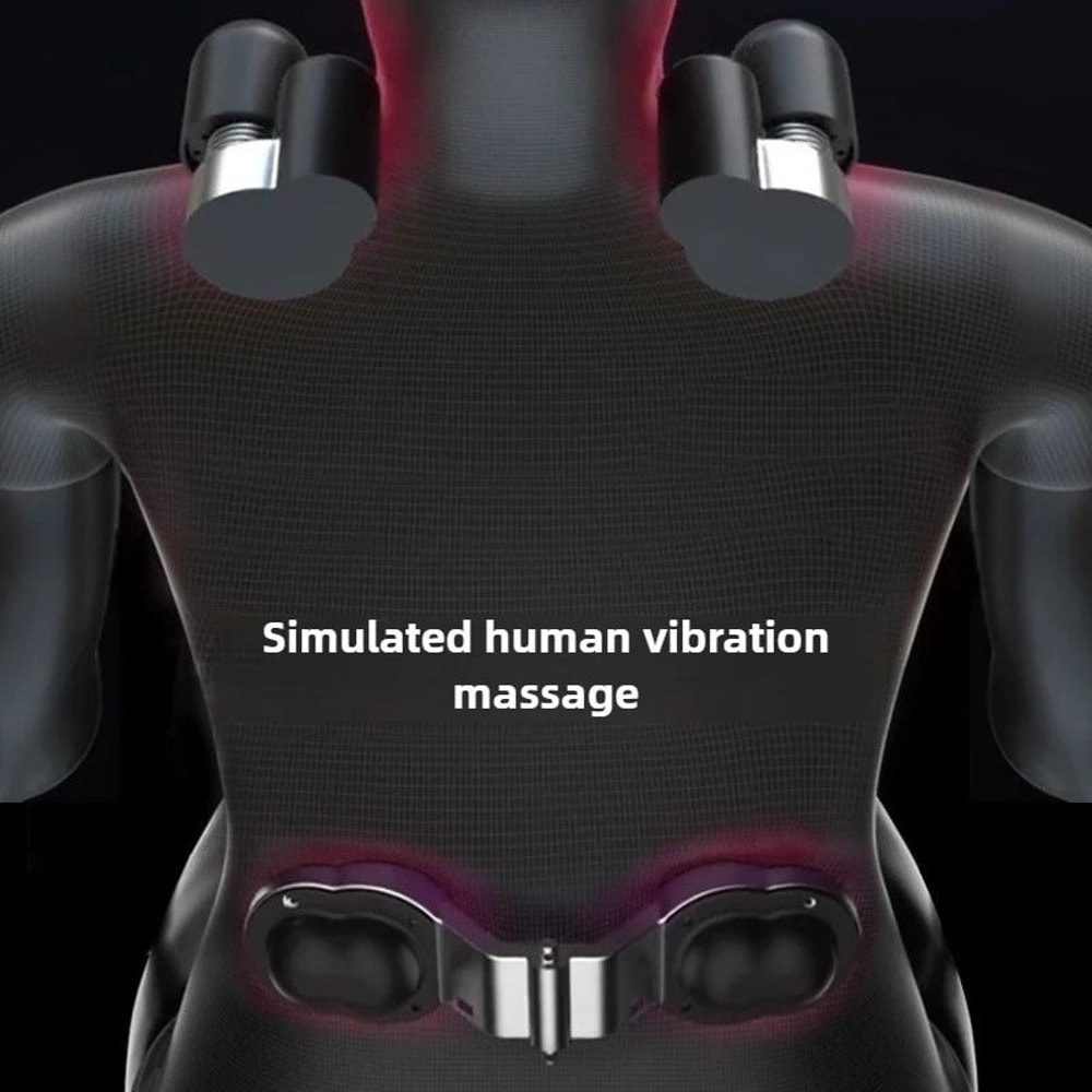 Memory Foam Car Vibration Massage Cushion Lumbar Support And Cervical Neck Pillow Set For Office A 1