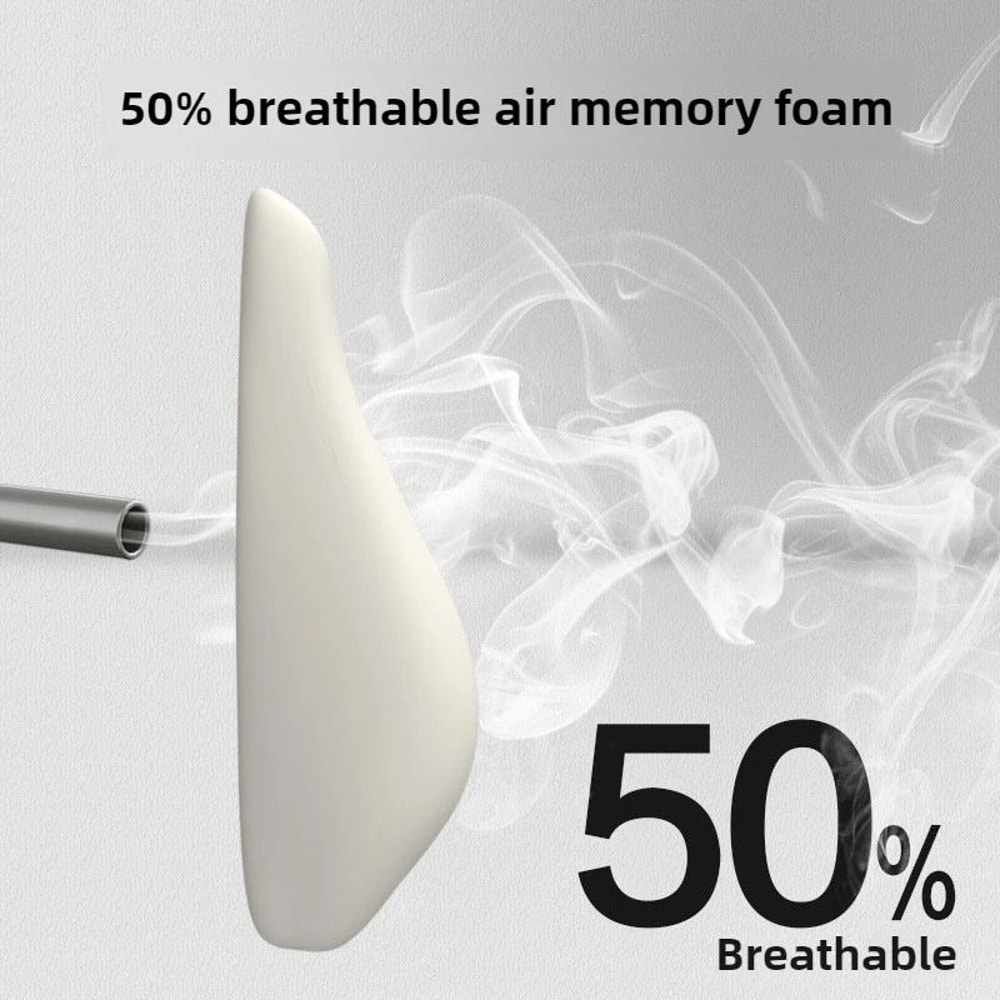 Memory Foam Car Vibration Massage Cushion Lumbar Support And Cervical Neck Pillow Set For Office A 3