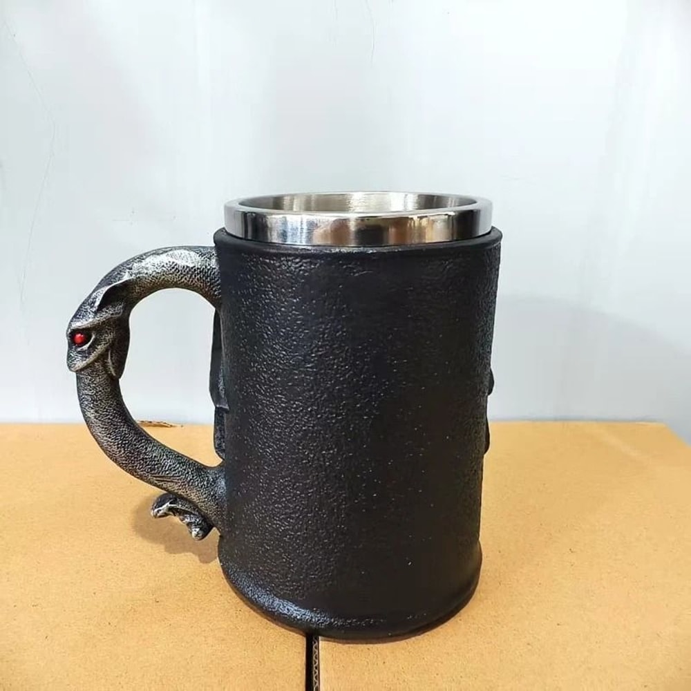 Retro 3D Resin Mug Ozzy Osbourne The Final Bow Ornament Stainless Steel Interior Coffee Cup For Hom 4