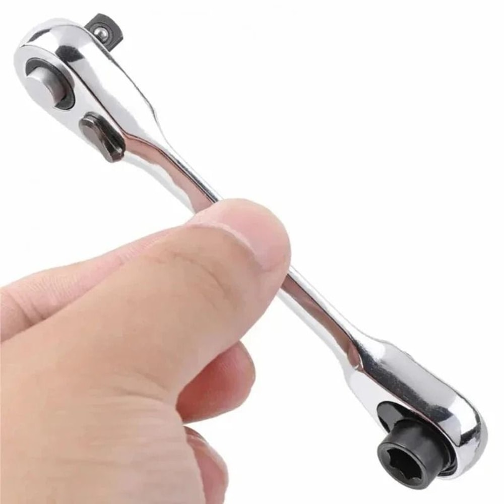 High Quality DoubleEnded Mini Ratchet Wrench Bit Handle Small Fly Socket Screwdriver Repair Tool Me 1