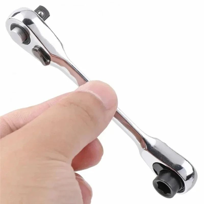 High Quality DoubleEnded Mini Ratchet Wrench Bit Handle Small Fly Socket Screwdriver Repair Tool Me 1