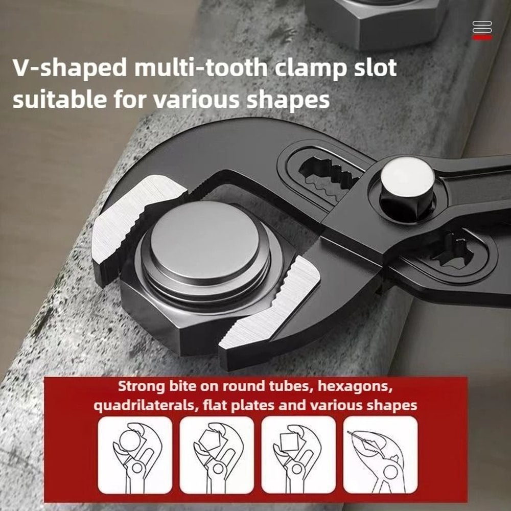 High Quality Quick Adjustable Water Pipe Pliers Household Use 12 Inch Multifunctional Soft Grip Wat 1