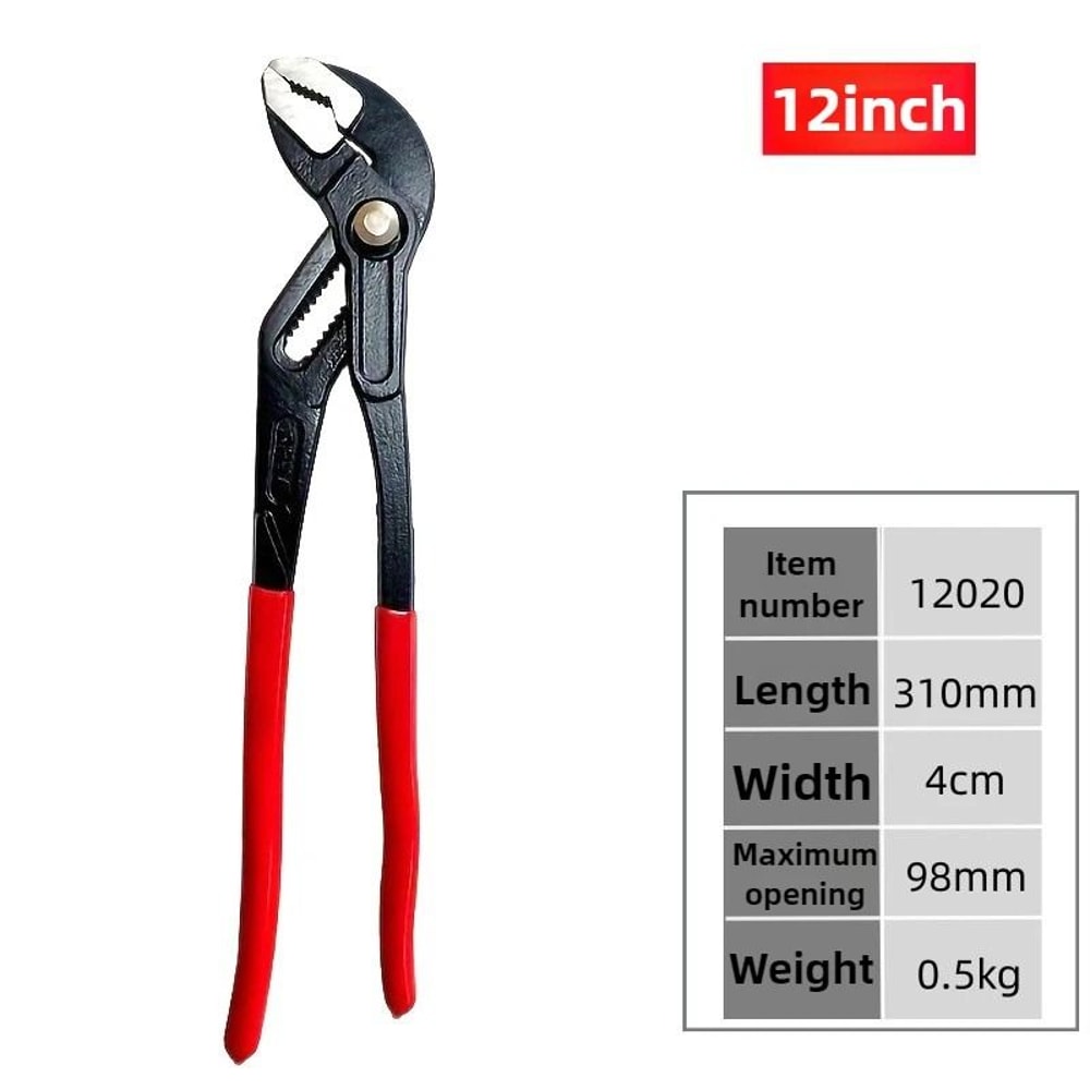 High Quality Quick Adjustable Water Pipe Pliers Household Use 12 Inch Multifunctional Soft Grip Wat 6