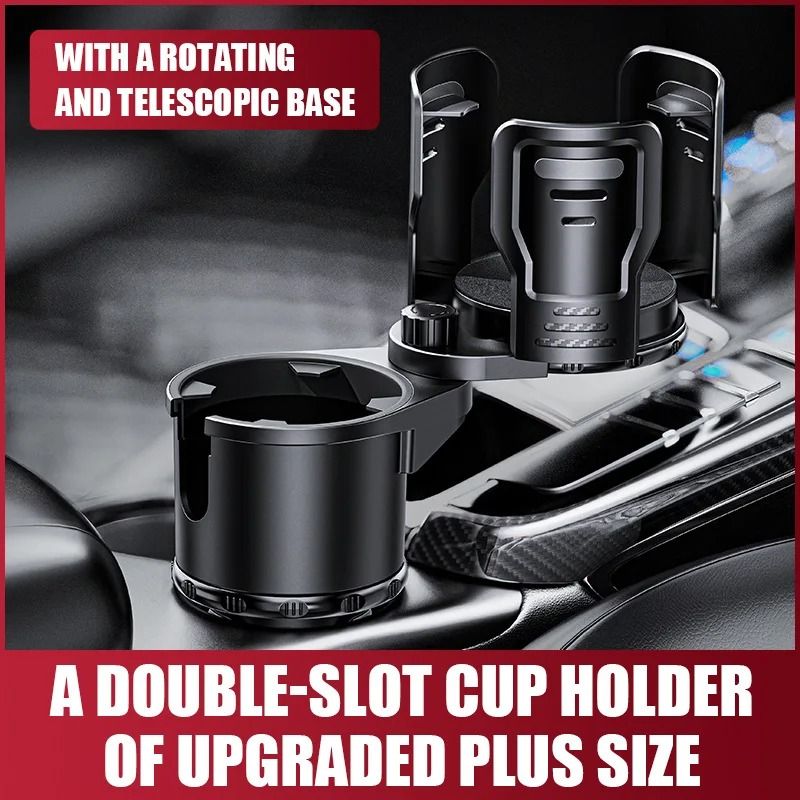Multifunctional 2 In 1 Auto Car Seat Cup Holder Water Bottle Drink Coffee Adjustable Mount Stand Ca 1