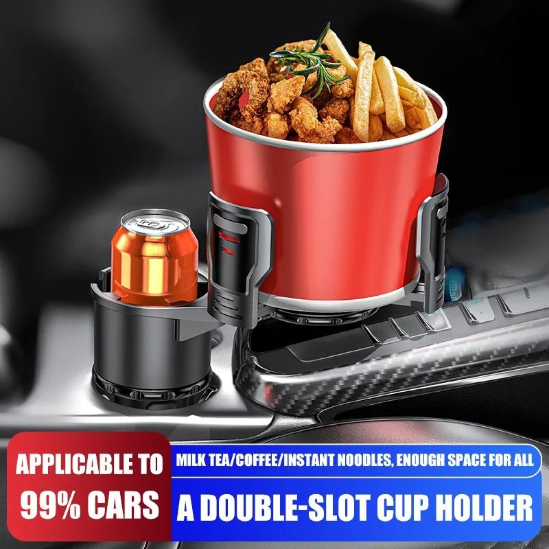 Multifunctional 2 In 1 Auto Car Seat Cup Holder Water Bottle Drink Coffee Adjustable Mount Stand Ca 2