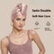 Luxury Thickened Satin Hair Drying Cap Towel Wrap Double Layer Coral Fleece Cap With Button For Fas 0