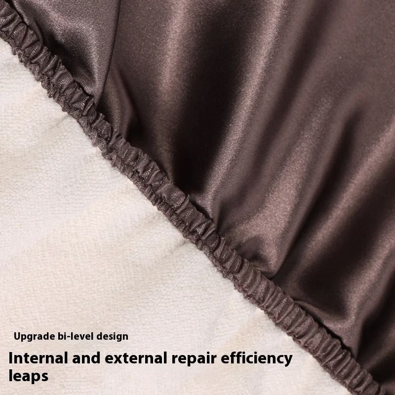 Luxury Thickened Satin Hair Drying Cap Towel Wrap Double Layer Coral Fleece Cap With Button For Fas 4