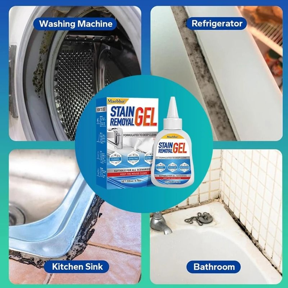Washing Machine Refrigerator Rubber Ring Mold Stain Remover Mildew Cleaning Gel For Household Walls 5