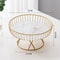 Nordic Style Large Round Fruit Basket For Kitchen Dining Table Home Decoration Gold Metal Wire Snac 2