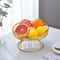Nordic Style Large Round Fruit Basket For Kitchen Dining Table Home Decoration Gold Metal Wire Snac 3