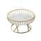 Nordic Style Large Round Fruit Basket For Kitchen Dining Table Home Decoration Gold Metal Wire Snac 5