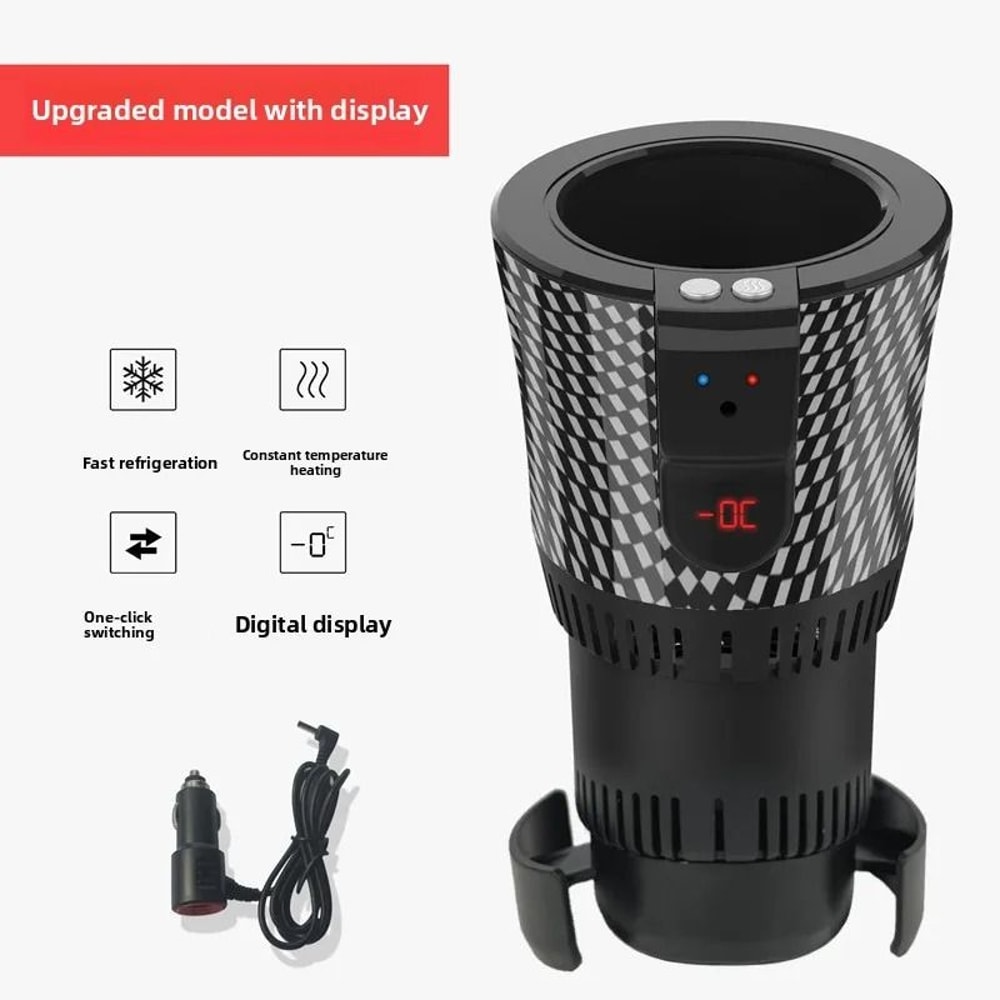 Upgraded 12V Smart 2in1 Auto Car Cup Holder For Fast Cooling And Heating Of Coffee Water And Bevera 6