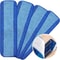 Microfiber Mop Cloth Blue Striped Replacement Mop Head Reusable Plate Pasting Clean Mop Pads For Bo 0