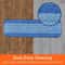 Microfiber Mop Cloth Blue Striped Replacement Mop Head Reusable Plate Pasting Clean Mop Pads For Bo 4