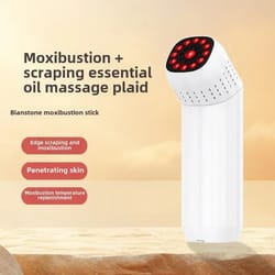 multi functional household portable warm moxibustion equipment handheld scraping massage stone beauty device