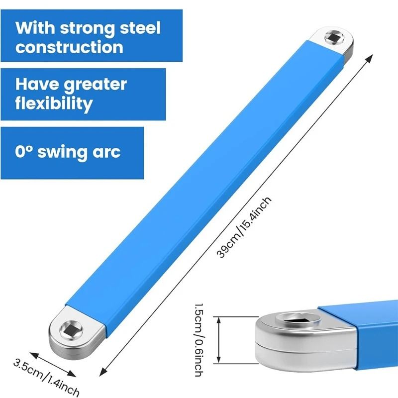 Multifunctional Offset Extension Ratchet Wrench Impact Ready Set For Tight Spaces Car Repair Tool 4