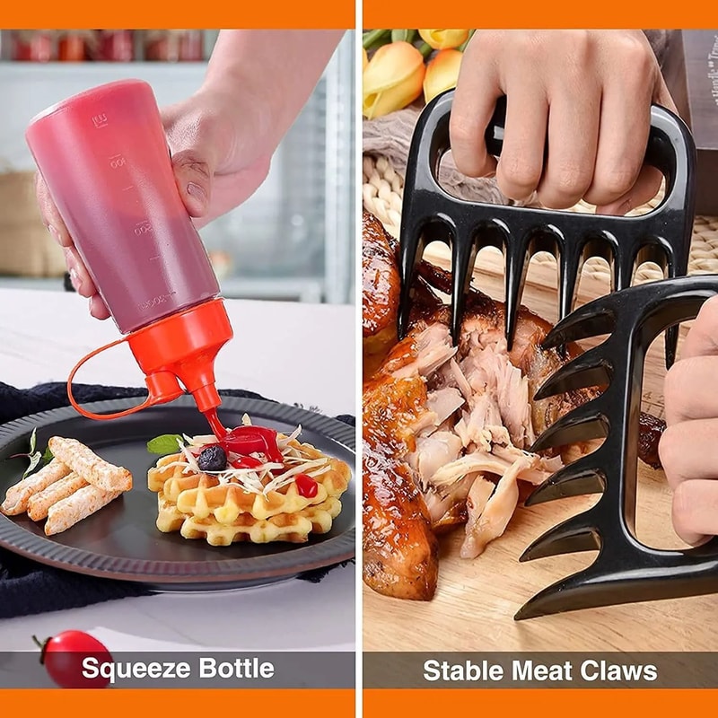 25Piece And 39Piece Stainless Steel Outdoor Kitchen Grill BBQ Tool Set With Oxford Cloth Storage Ca 3