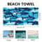 Portable Quick Drying Beach Towel Water Absorbent Sports Towel With Mesh Bag For Swimming Fitness A 1